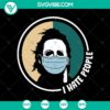 Michael Myers Face Mask SVG, Halloween horror design, ideal for spooky Halloween crafts and decorations, downloadable SVG file.