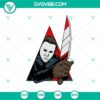 Michael Myers in Triangle SVG design with Halloween theme, perfect for spooky Oct 31 crafts and decor.