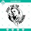 Michael Myers Just The Tip SVG featuring horror characters, ideal for Halloween projects, high-quality downloadable graphic.