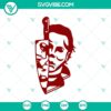 Michael Myers Killer Knife SVG featuring horror characters and Halloween elements for spooky designs and crafts.