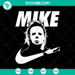 Michael Myers Nike Just Do It SVG featuring a Halloween-themed design with a scary and horror twist perfect for Halloween crafting projects.