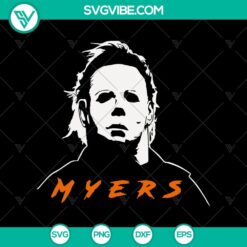 Michael Myers SVG design for horror movie fans. Halloween themed silhouette for crafting projects.