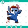 Michael x Stitch SVG with Horror theme for Halloween. Ideal for spooky crafting projects.