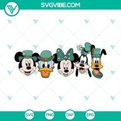 Mickey and Friends St. Patrickâ€™s Day SVG | Irish Disney Celebration Cut Files