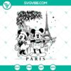Mickey Minnie in Paris, Halloween SVG cut files for Cricut and Silhouette, romantic couple design for crafting.