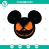 Mickey Mouse Halloween SVG with a spooky smile and "Oct 31" text. Perfect for Halloween craft projects.