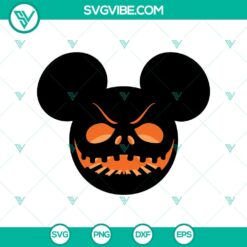 Mickey Halloween SVG with scary Oct 31 design for Halloween activities and crafts.