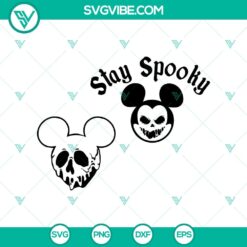 Mickey Head Stay Spooky SVG, Mickey Halloween SVG, Apple Poison SVG