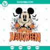 Mickey Mouse in Pumpkin Halloween SVG with Happy Halloween and Disney Halloween theme, perfect for Halloween crafting projects.