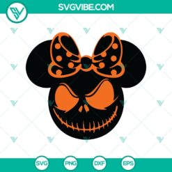 Halloween themed Mickey and Minnie Mouse SVG with spooky and cute elements, perfect for Oct 31 crafts.