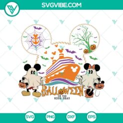 Mickey Minnie Halloween Scary Cruise SVG DXF EPS PNG Files, Halloween SVG File, Halloween Cricut &amp; Silhouette Designs