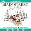 Mickey and Minnie Main Street Sleigh Rides SVG - Festive Disney-themed design for holiday crafting projects.