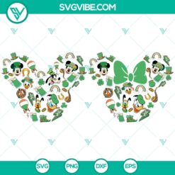 Mickey Minnie St. Patrick's Day SVG | Disney Green Day Cut Files