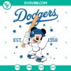 Mickey Mouse Dodgers 1958 Baseball SVG | Vintage MLB Disney Cut Files 2