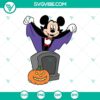 Mickey Mouse Vampire SVG design with Disney Halloween theme. Perfect for festive crafts and projects.