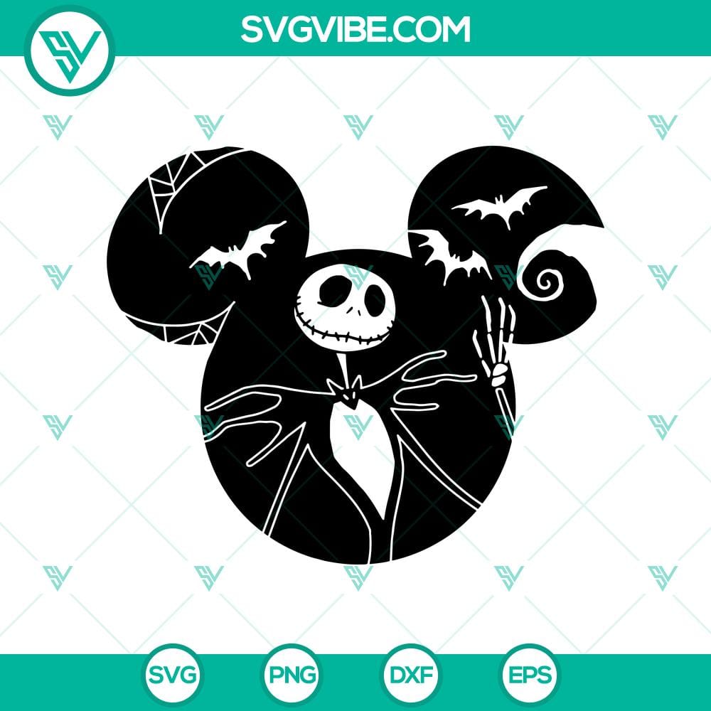 mickey-nightmare-before-christmas-svg-jack-skellington-svg-disney-mickey-halloween-svg.jpg Mickey Nightmare Before Christmas SVG featuring Jack Skellington, Disney Mickey Halloween design for crafts, t-shirts, and decor.