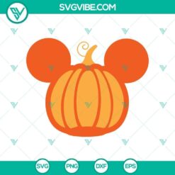Disney Halloween SVG featuring Mickey and Minnie in a pumpkin theme. Perfect for Halloween crafting projects.