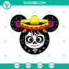 Mickey Sally Face SVG featuring Disney Mickey in a horror style design. Ideal for Halloween and Disney fans.