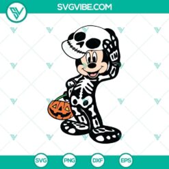 Disney Halloween SVG featuring Mickey Skellington and Minnie. Perfect for Halloween crafts and projects.