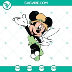 Mickey Tinker Bell, Disney Halloween, Mickey and Minnie SVG design for crafting, Halloween decorations, Disney fans.