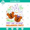 Mickey's Not So Scary Halloween Party SVG with Disney Halloween Cut Files for DIY crafts and projects.