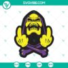 Middle Finger Skull SVG design for Halloween and horror themes, perfect for digital crafting projects.