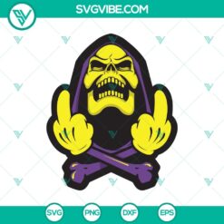Middle Finger Skull SVG, Halloween SVG, Skull SVG, Horror SVG