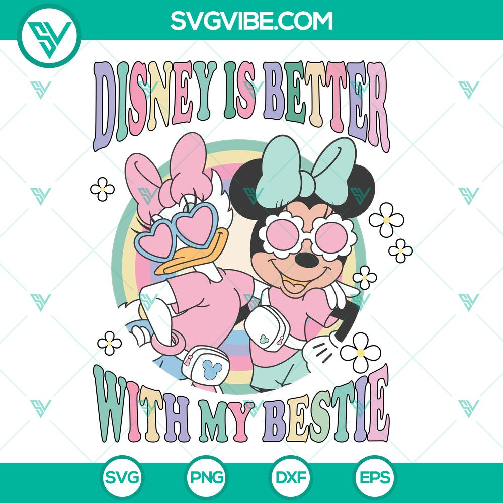 Minnie Daisy Disney Bestie SVG | Better with My Bestie Cut Files Minnie Daisy Disney Bestie SVG | Better with My Bestie Cut Files
