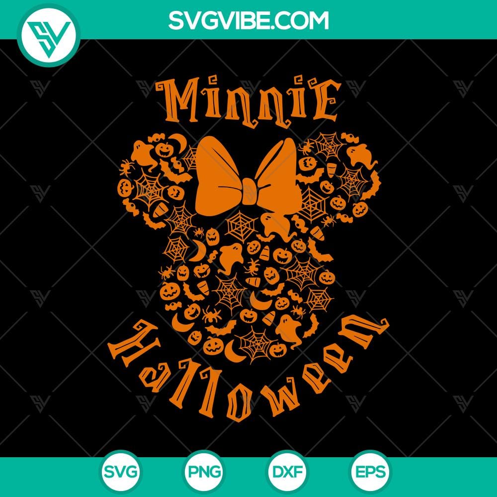 minnie-halloween-theme-svg-minnie-head-svg-disney-halloween-svg.jpg Minnie Mouse themed Disney Halloween SVG featuring Minnie's head, perfect for festive crafts and decorations.
