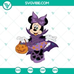 Minnie Mouse Halloween SVG with spooky and horror elements, ideal for themed crafts and projects.