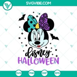 Minnie Sally Halloween Disney Horror SVG design with spooky theme perfect for crafting projects.