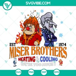 Miser Brothers Heating and Cooling SVG | Christmas Cartoons Cut Files