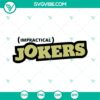 Impractical Jokers SVG logo featuring hidden camera reality show design with Sal Vulcano and Joe Gatto. Instant download.