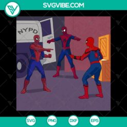 Spider Man PNG design from Into The Spidermeme 2 for instant download - superhero web-slinging action in digital format.