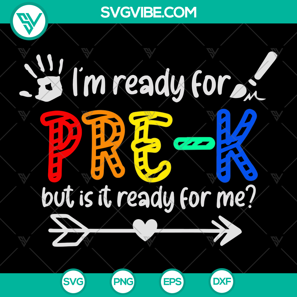 mockup-128437257.jpg Pre-K SVG design for t-shirts, featuring school theme cut files, instant download for craft projects.