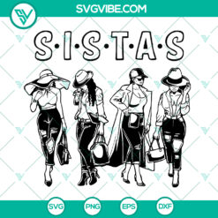 Black Girl Friends Queen Melanin Afro SVG Bundle - Instant Download, featuring diverse, empowering, and stylish African American female designs.