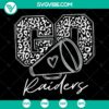Cheer Raiders SVG Bundle with football fan cut files, ideal for Cameo and Cricut machines. Great for craft projects.