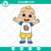 Cute Cocomelon JJ character vector graphic - perfect for kid's nursery rhymes theme. Great for crafting and design projects.