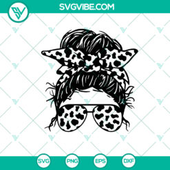 Family Cow Print Mom Life SVG PNG Bundle - Instant Download for crafting projects, featuring cow print and mom life designs.