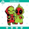 Baby Grinch and Deadpool costume SVG PNG DXF EPS - Cut Files Clipart for Silhouette Cric - Instant Download, ideal for DIY projects.