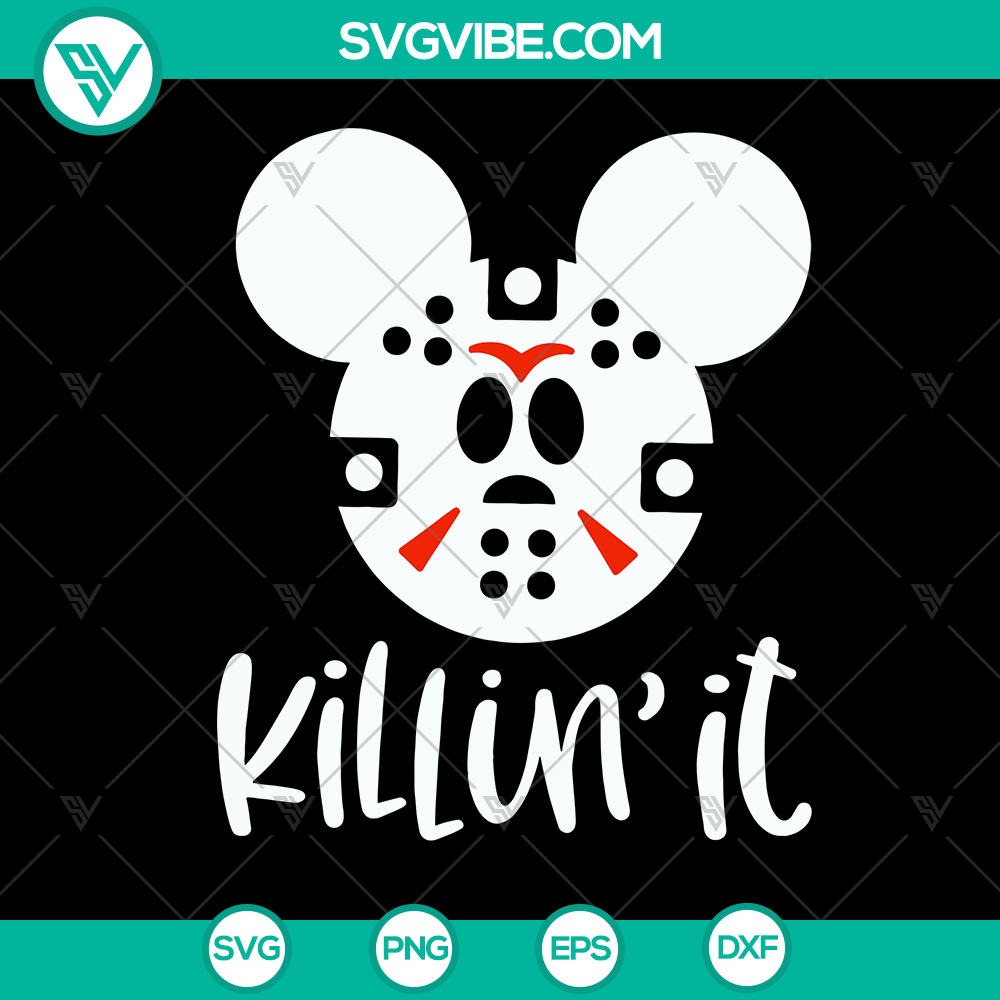mockup-170497919.jpg Mickey Jason & Killin' It Disney Halloween SVG Bundle. Ideal for Halloween crafts. Instant download.