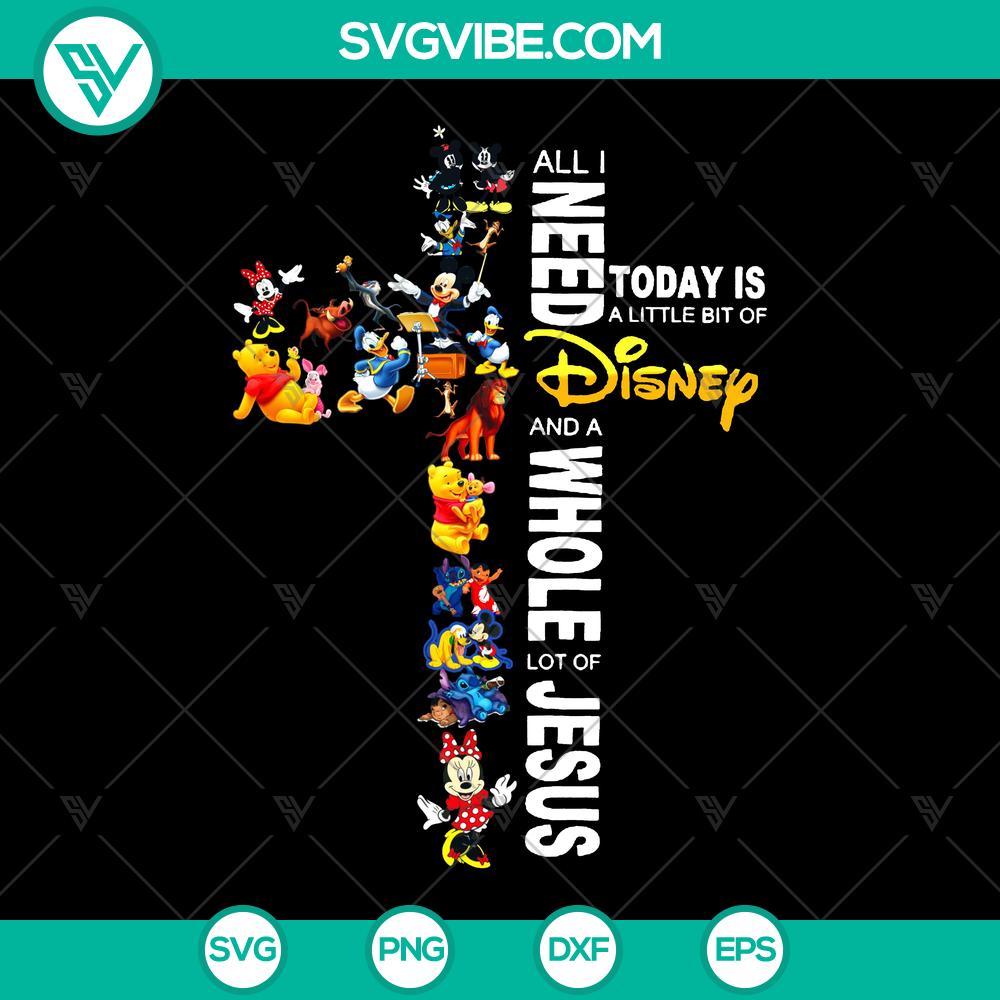 mockup-17152601.jpg Disney & Jesus SVG design for Cricut crafting - Instant Download with PNG, EPS, and DXF files.