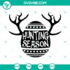 Easter egg hunt SVG with antlers, a boy Easter shirt design, instant download for holiday crafting and clothing.