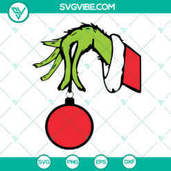 Funny Grinch Hand Christmas SVG design for instant download. Perfect for holiday decor.