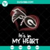 Atlanta Falcons & Georgia Bulldogs football fans SVG bundle with Valentine gifts theme perfect for die-hard sports enthusiasts.