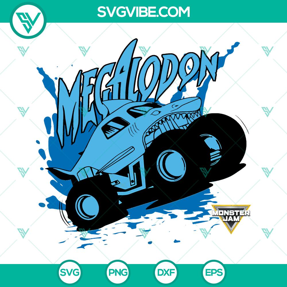mockup-19825070.jpg Shark Megalodon Monster Truck SVG Cut Files for Silhouette and Cricut - Clipart collection for DIY projects, crafts, and decals.