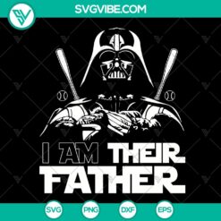 Darth Vader Fatherhood themed SVG cut files for Star Wars fans, instant download. Perfect for craft projects.