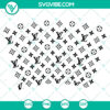 Louis Vuitton Starbucks wrap SVG design featuring LV monogram pattern on a coffee cup, trend in fashion and coffee lovers.