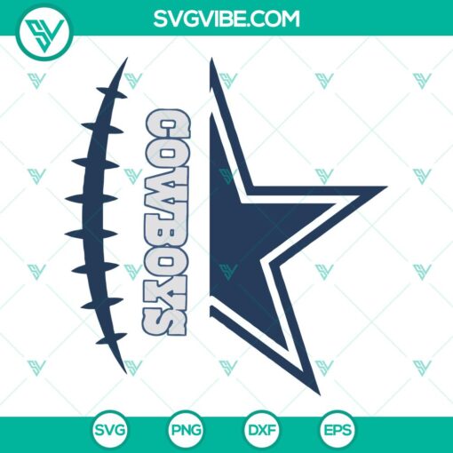 Dallas Cowboys logo SVG design, football sport PNG. Ideal for instant download.