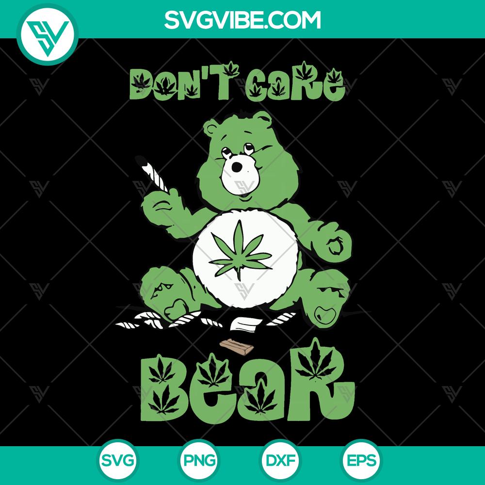 “Dont Care Bear Cannabis SVG – Weed & Marijuana Stoner Design – Instant Download” Don't Care Bear cannabis SVG design with weed and marijuana stoner theme. Perfect for instant download.